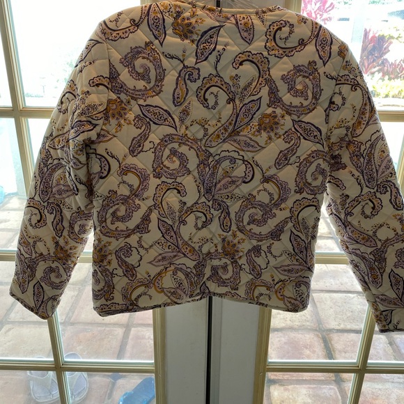 Rachel Zoe Quilted Cropped Jacket. Very Soft, Comfy Cozy🟣 - Picture 3 of 7